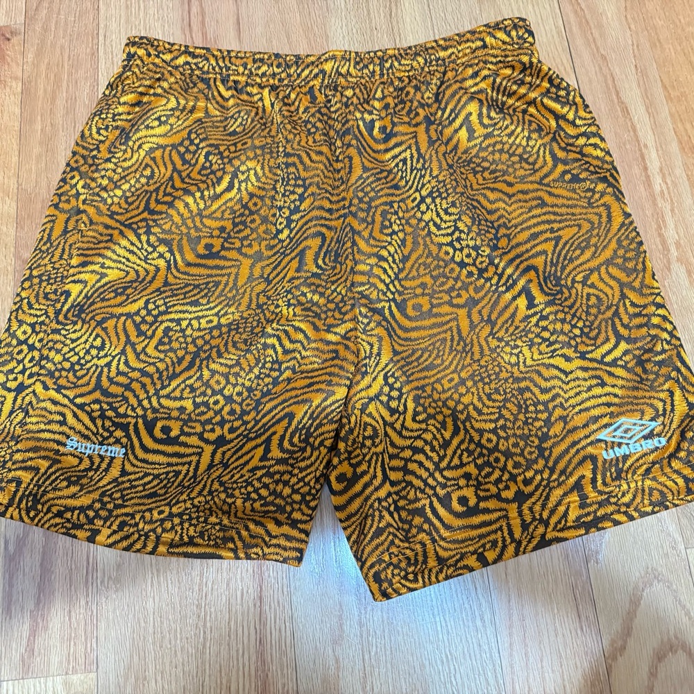 Supreme x Umbra Yellow and Black Athletic Shorts